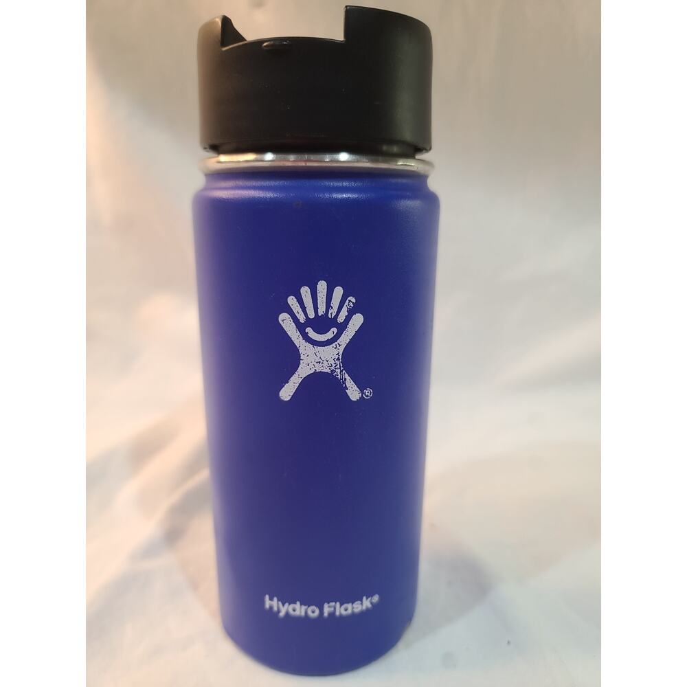 Hydro Flask Stainless Steel Wide Mouth Flask 16 Oz Blue Used